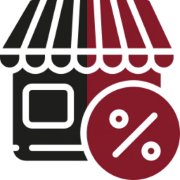 Retail sale percentage icon