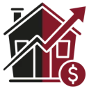 Increasing property value graphic